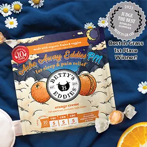 Ache Away PM Orange Crème Chews – 10pk | Betty’s Eddies bettys eddies sleep chews